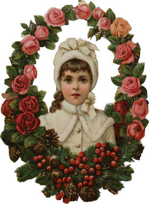 Юная прелестница. Миниатюра книжная и альбомная. Зап. Европа, конец XIX в.